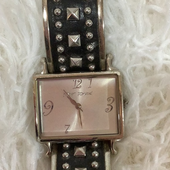 Studded leather Betsy Johnson Watch - Picture 2 of 3